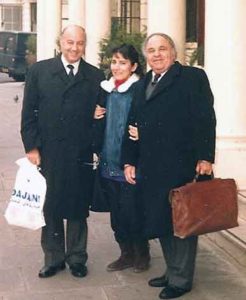 Composer Charles Camilleri with flutist Laura Falzon and clarinettist Freddie Mizzi